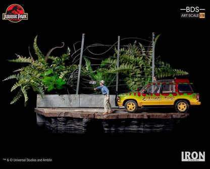 T-Rex Attack Statue - Jurassic Park (SET B) - Art Scale 1/10 - Iron Studios