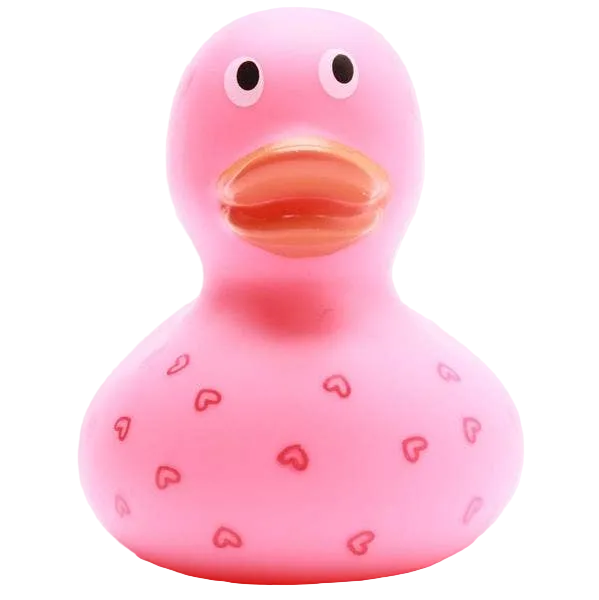 Duck Hearts - pink