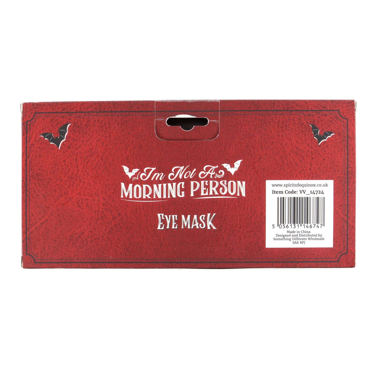 Satin sleep mask "I'm Not a Morning Person"
