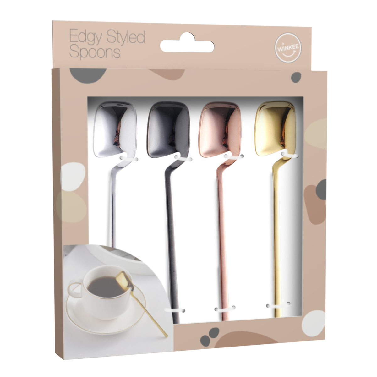 Cuillères Edgy – Set de 4