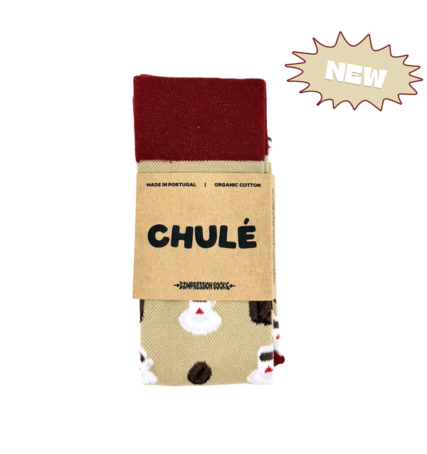 Chaussettes de Compression « Café Beige » - Chulé