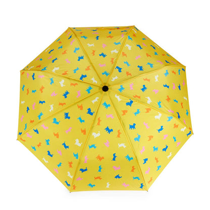 Children's umbrella, Puppymbrella, yellow, with cover, nylon