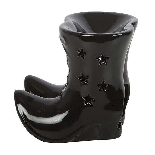 Brûleur d'huile Halloween Bottes de Sorcière Noires