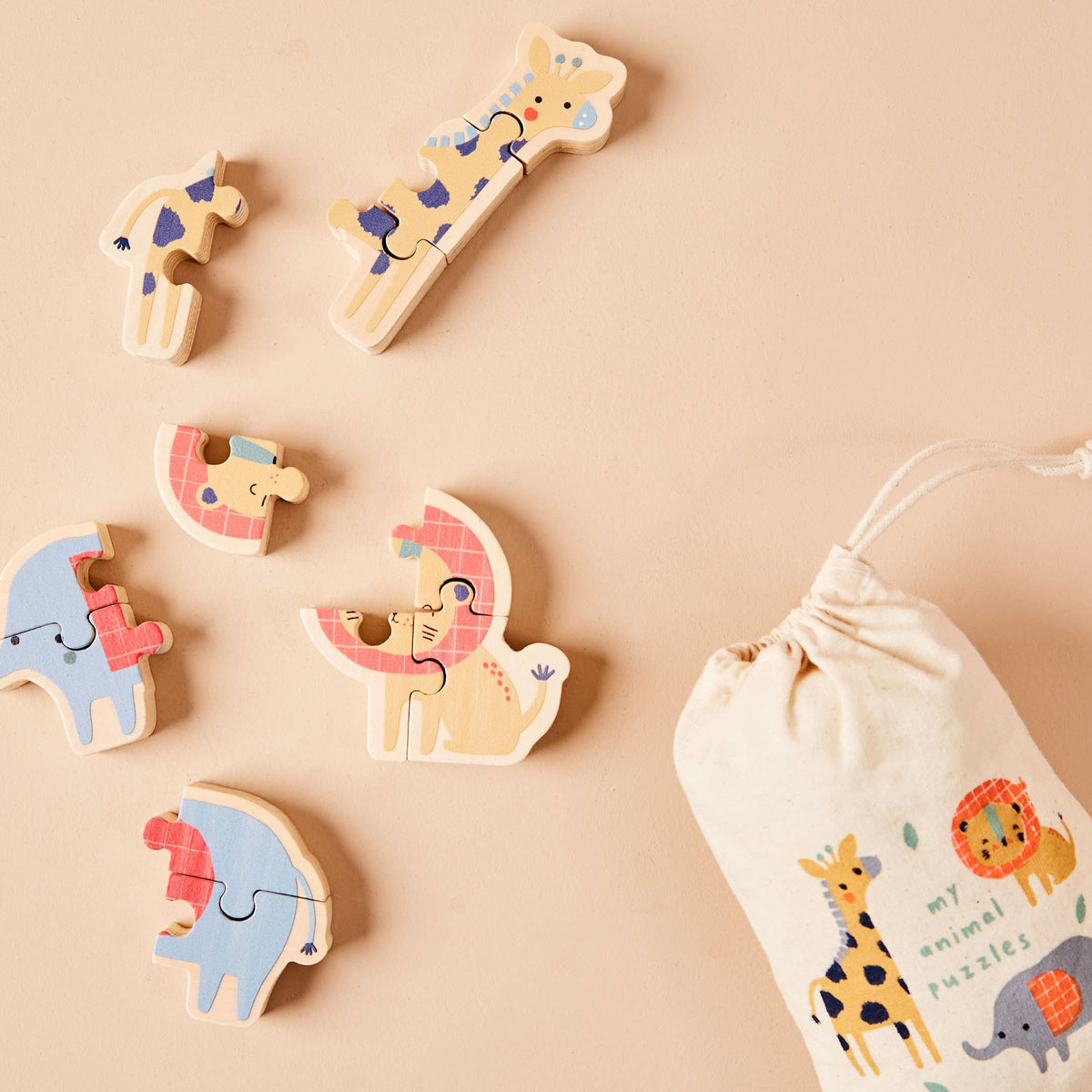 Set di puzzle Safari per bambini (certificato FSC)