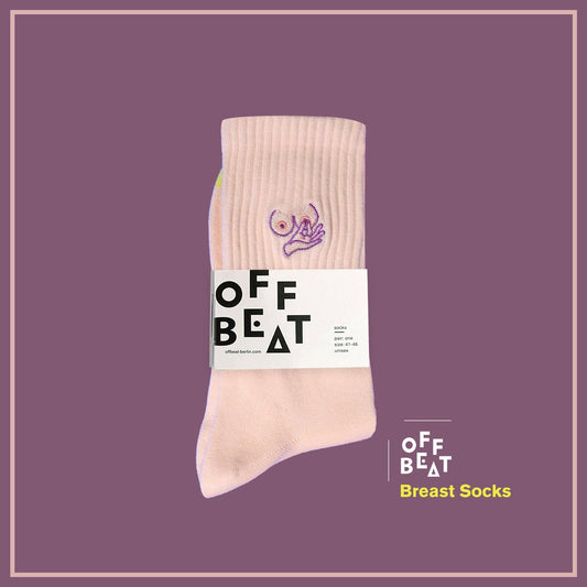 Embroidered Boob Socks