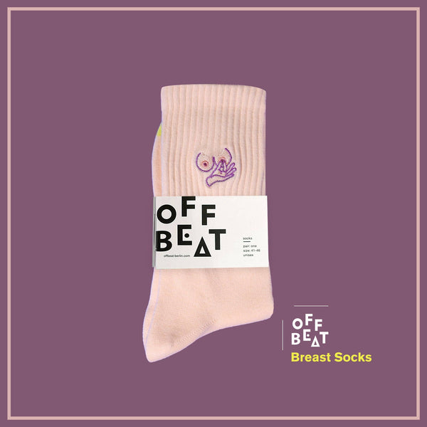 Embroidered Boob Socks