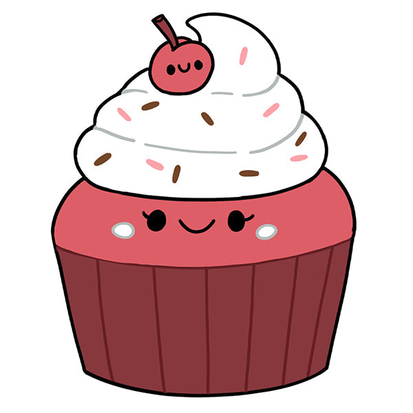 Peluche Comfort Food Squishable – Cupcake Red Velvet