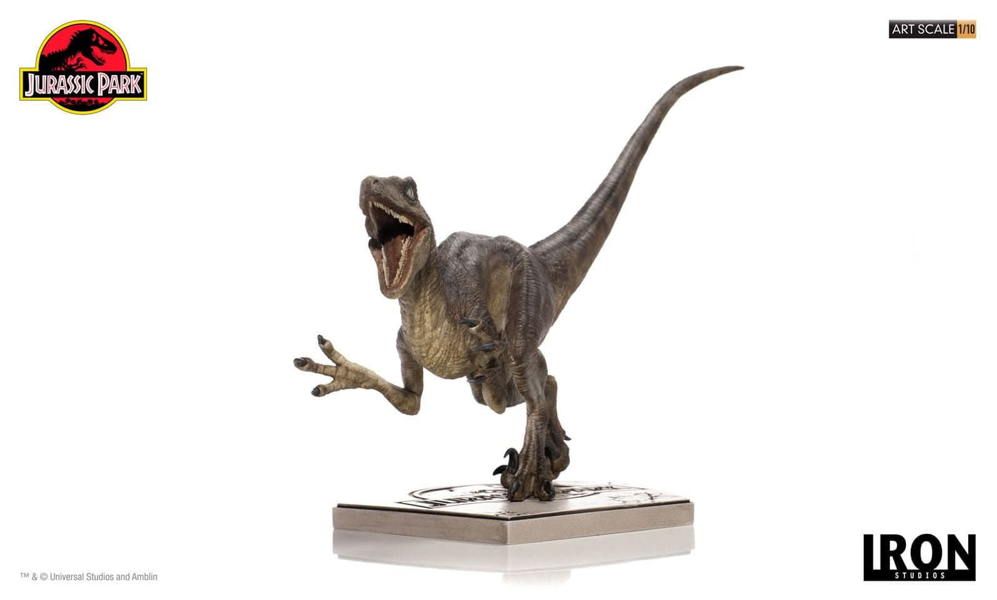 Velociraptor Attack Statue - Jurassic Park - Art Scale 1/10 - Iron Studios
