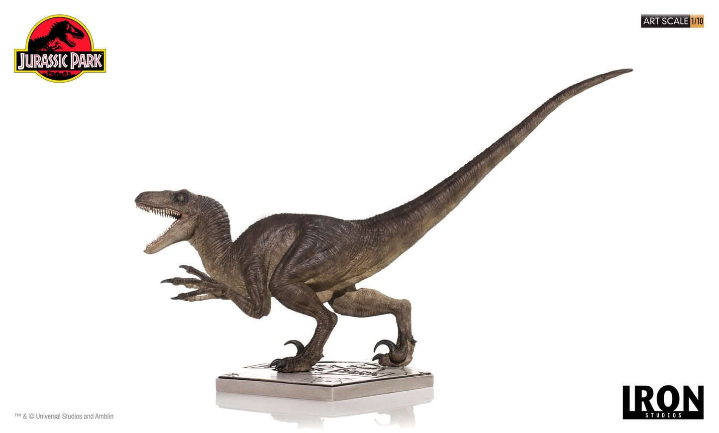 Velociraptor Attack Statue - Jurassic Park - Art Scale 1/10 - Iron Studios