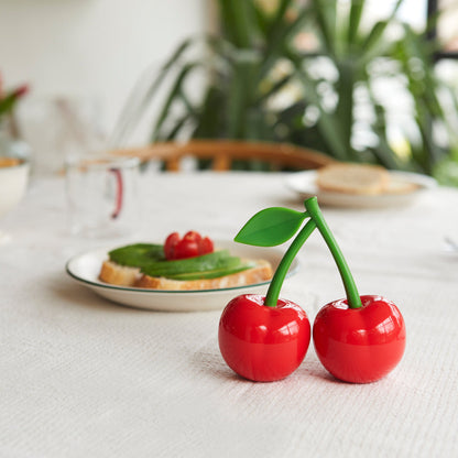 Salt and pepper, cherries