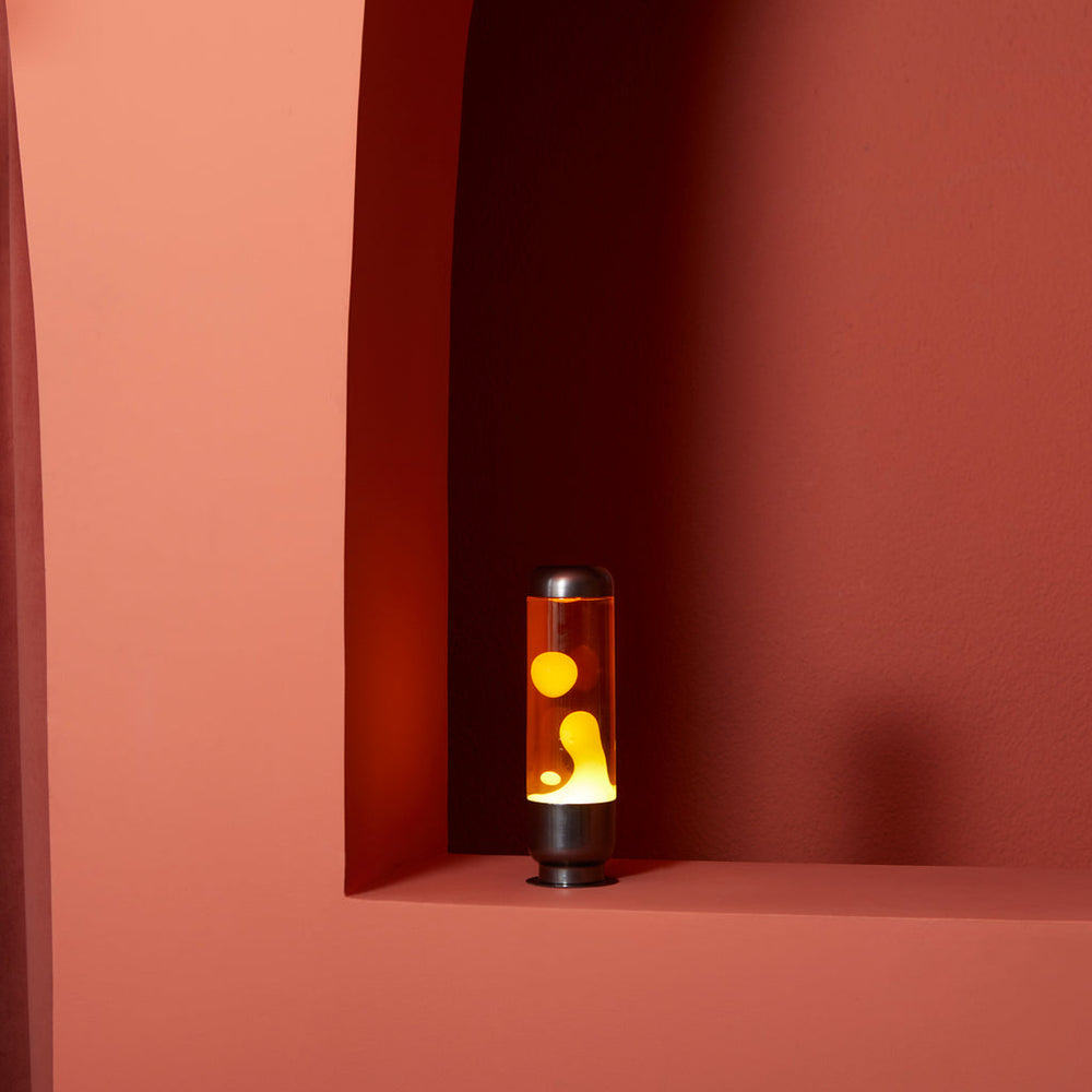 Lampe à lave Capsule - Orange/Jaune
