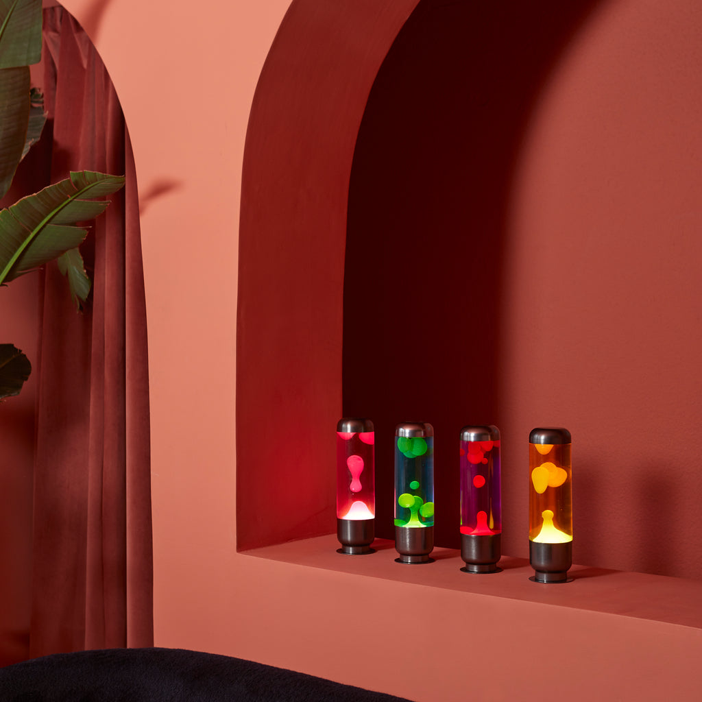 Lampe à lave Capsule - Orange/Jaune