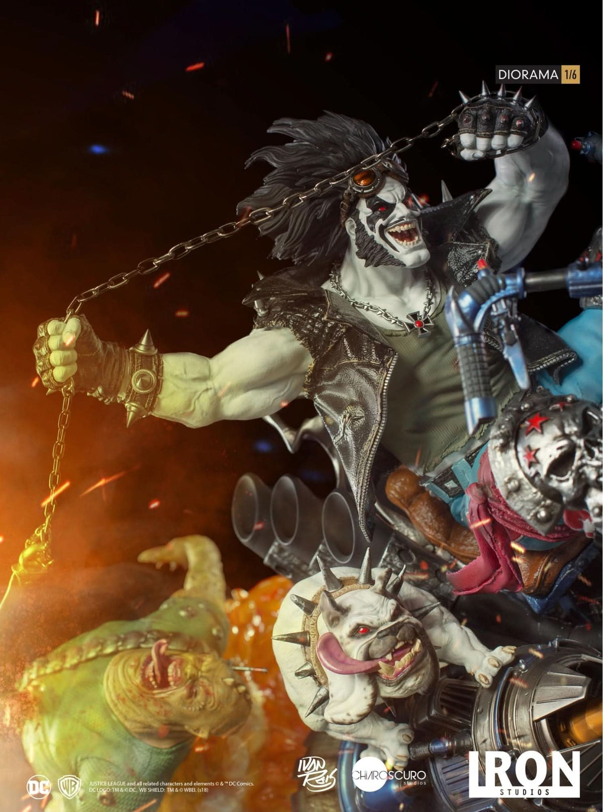 Lobo 1/6 Diorama Statue - By Ivan Reis - DC Comics