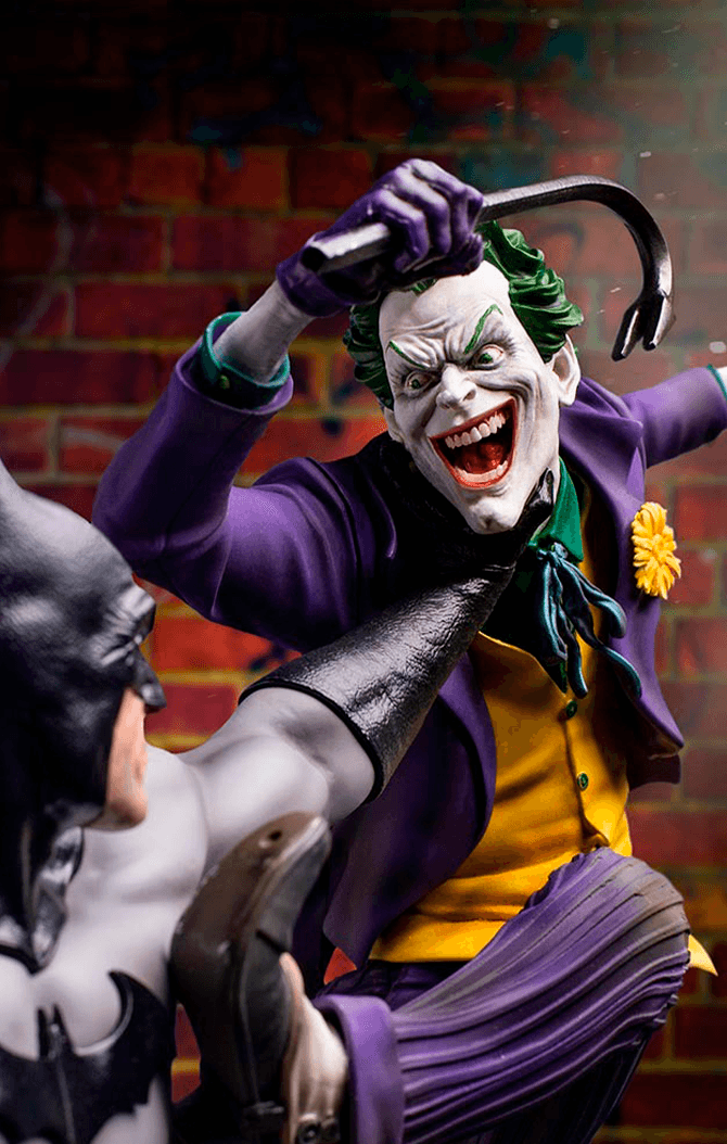 Batman Vs Joker Statue - DC Comics By Ivan Reis - Battle Diorama 1/6 - Iron Studios