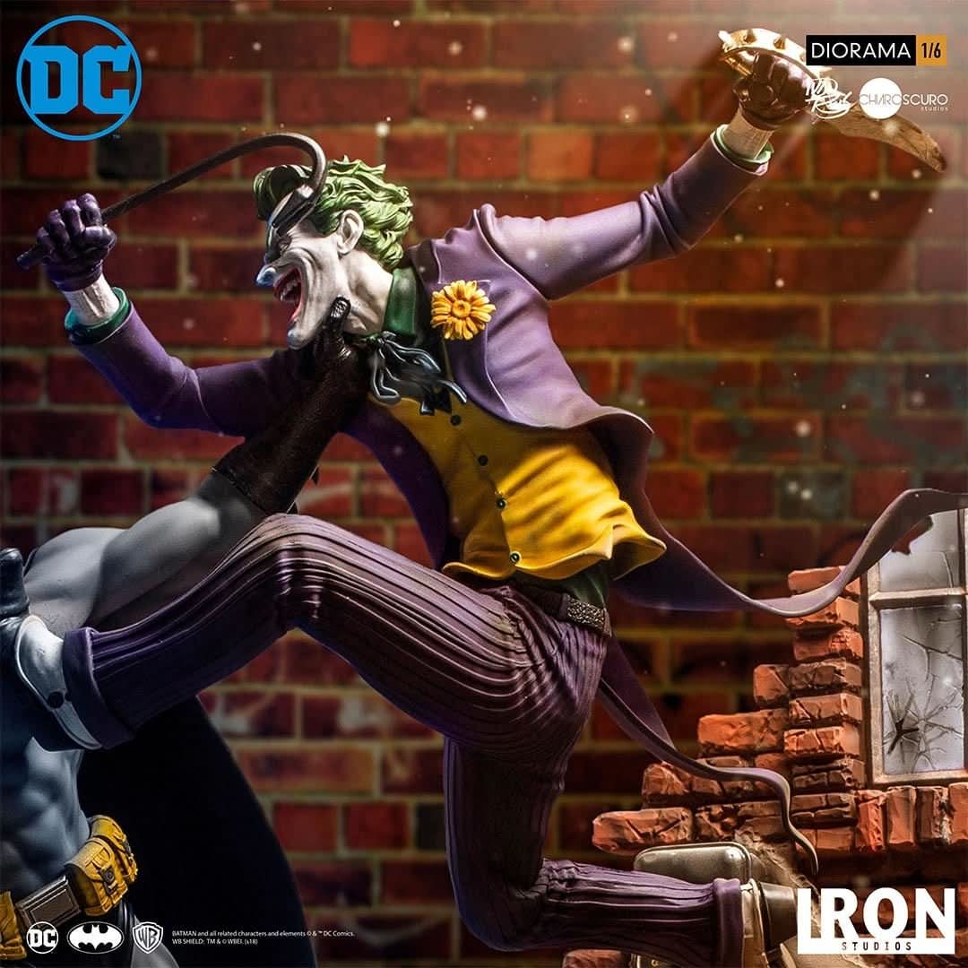 Batman Vs Joker Statue - DC Comics By Ivan Reis - Battle Diorama 1/6 - Iron Studios
