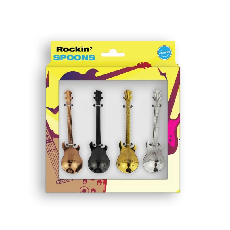 Cuillères à café Guitare – Set de 4