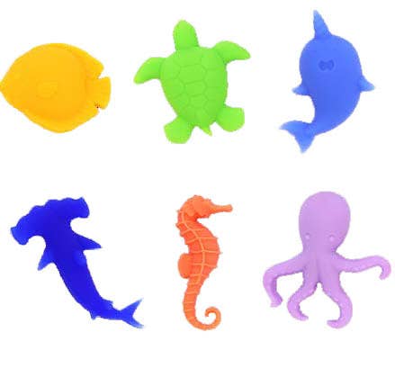 Marine Animal Glass Markers