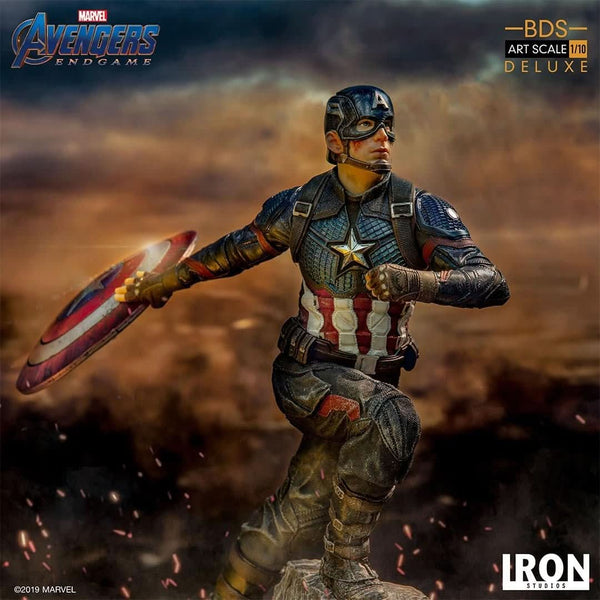 Captain America Deluxe Statue - Avengers: Endgame - Art Scale 1/10 - Marvel Comics