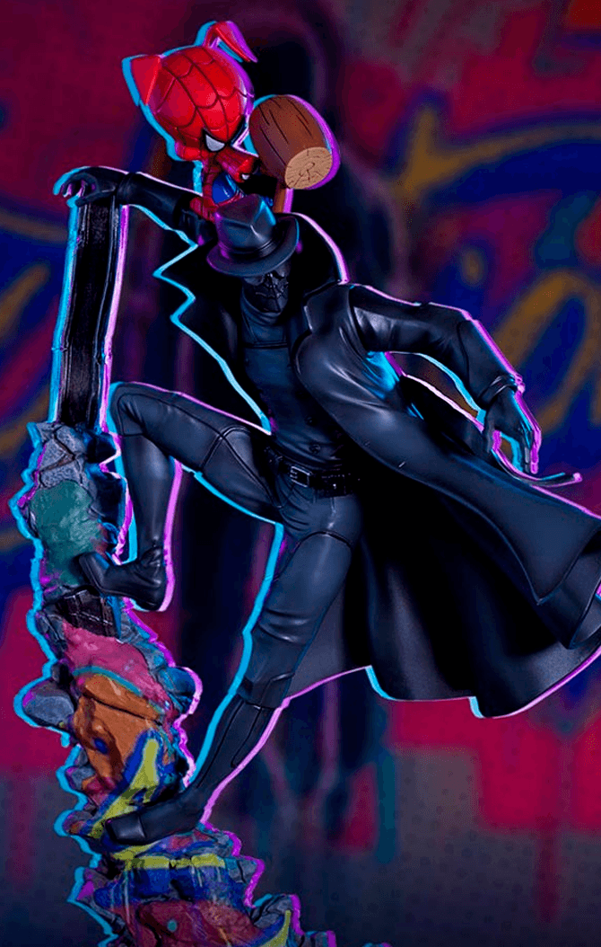 Spider Noir and Spider Ham - Spider-Man: Into The Spider-Verse - Art Scale 1/10 - Iron Studios
