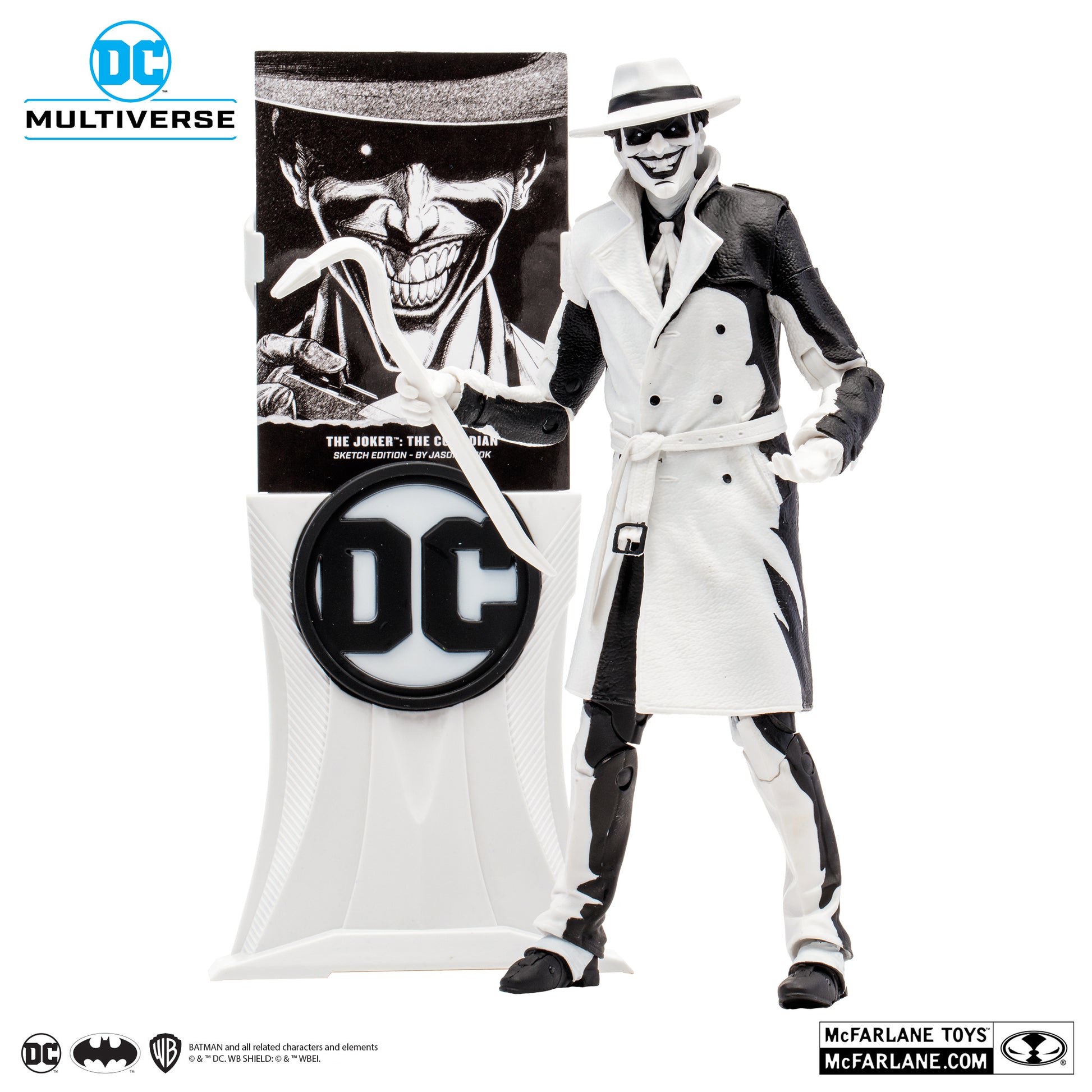 the joker designed by jason fabok sketch edition gold label mcfarlane toys