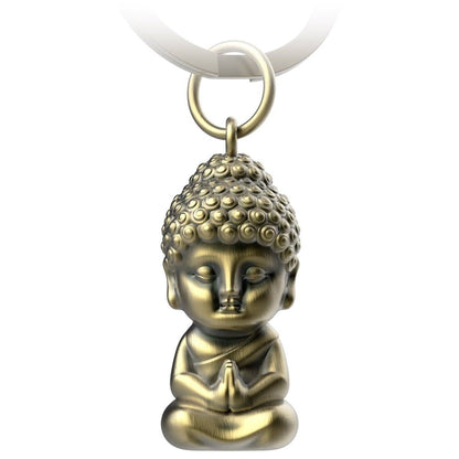 "Karma" Buddha Keychain - Buddha Pendant - Mini Buddha Lucky Charm - Chakra Yoga Gift Figurine