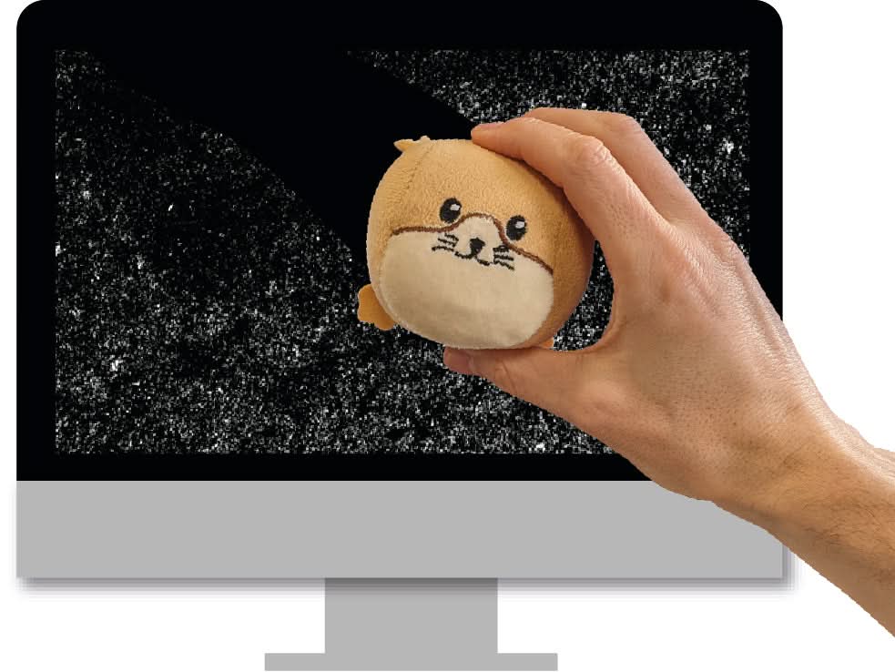 Hamster nettoyant d’écran et anti-stress