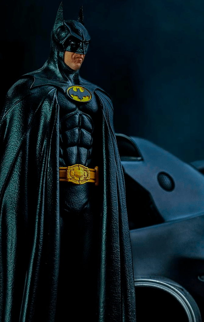 Batman & Batmobile Statue (Deluxe) - Batman 1989 - Art Scale - Iron Studios