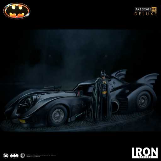 Batman & Batmobile Statue (Deluxe) - Batman 1989 - Art Scale - Iron Studios