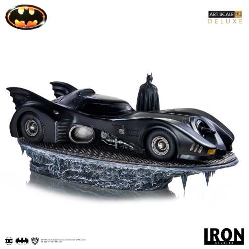 Batman & Batmobile Statue (Deluxe) - Batman 1989 - Art Scale - Iron Studios
