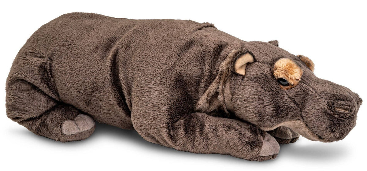 Peluche hippopotame couché
