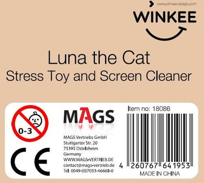 Balle anti-stress et nettoyant d’écran Chat Luna