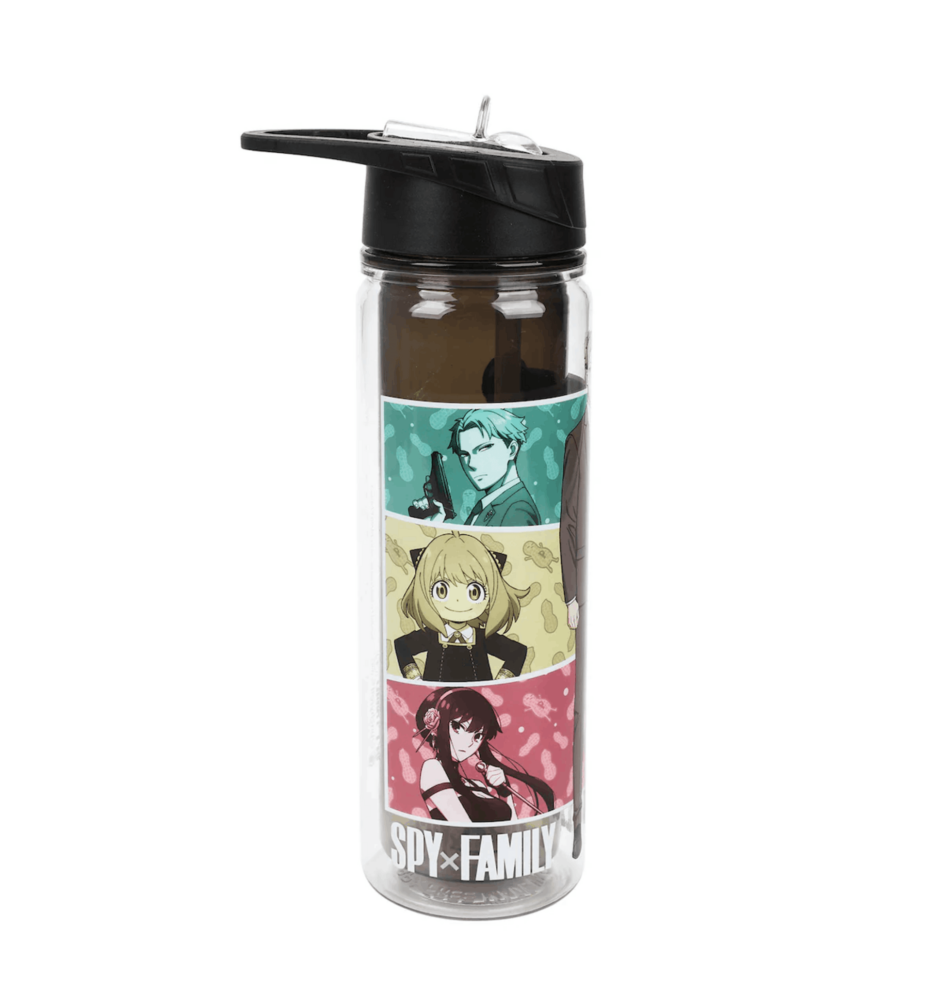 Gourde plastique Spy x Family personnages 16 oz