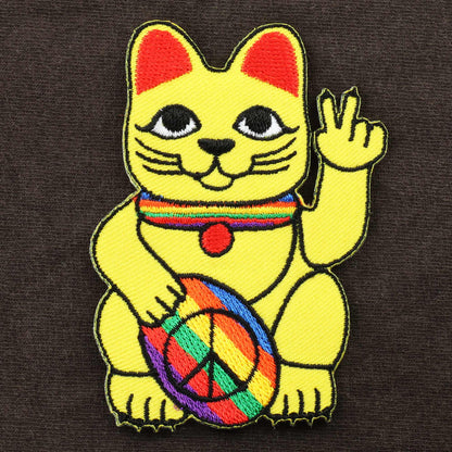 Patch Chat chanceux Peace