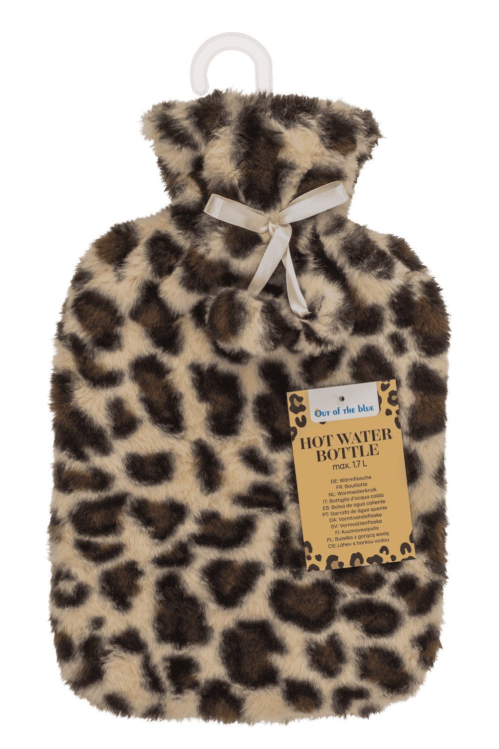Bouillotte avec Housse en Peluche Léopard