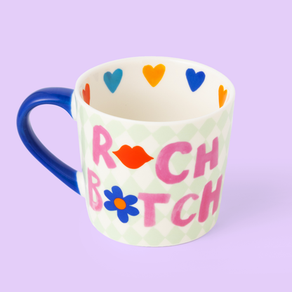 Mug Girly « R*ch B*tch »
