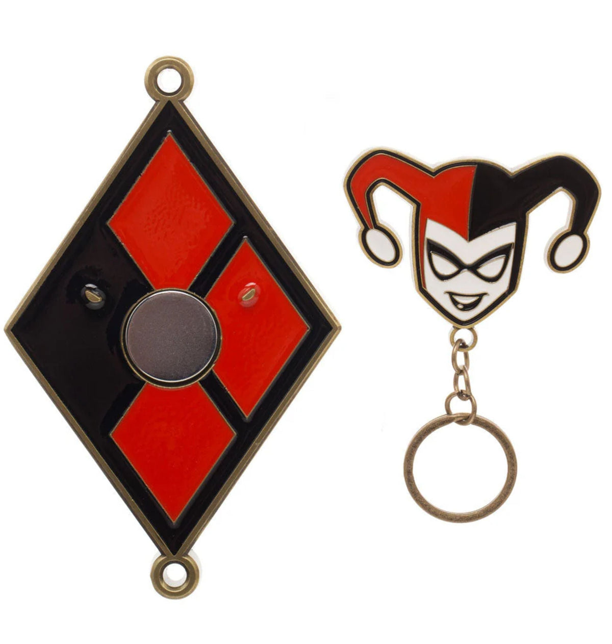 Porte-clés magnétique Harley Quinn avec support