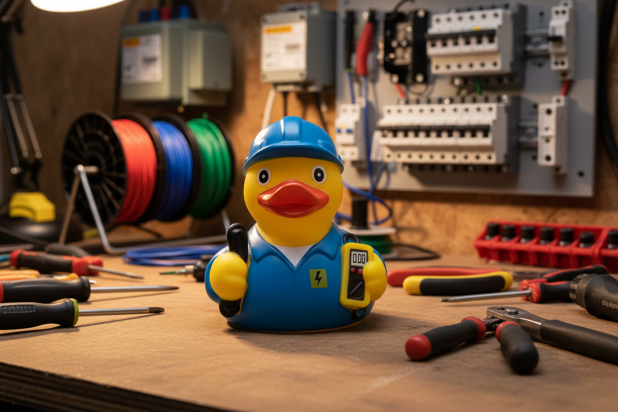 Electrician Duck - Blue