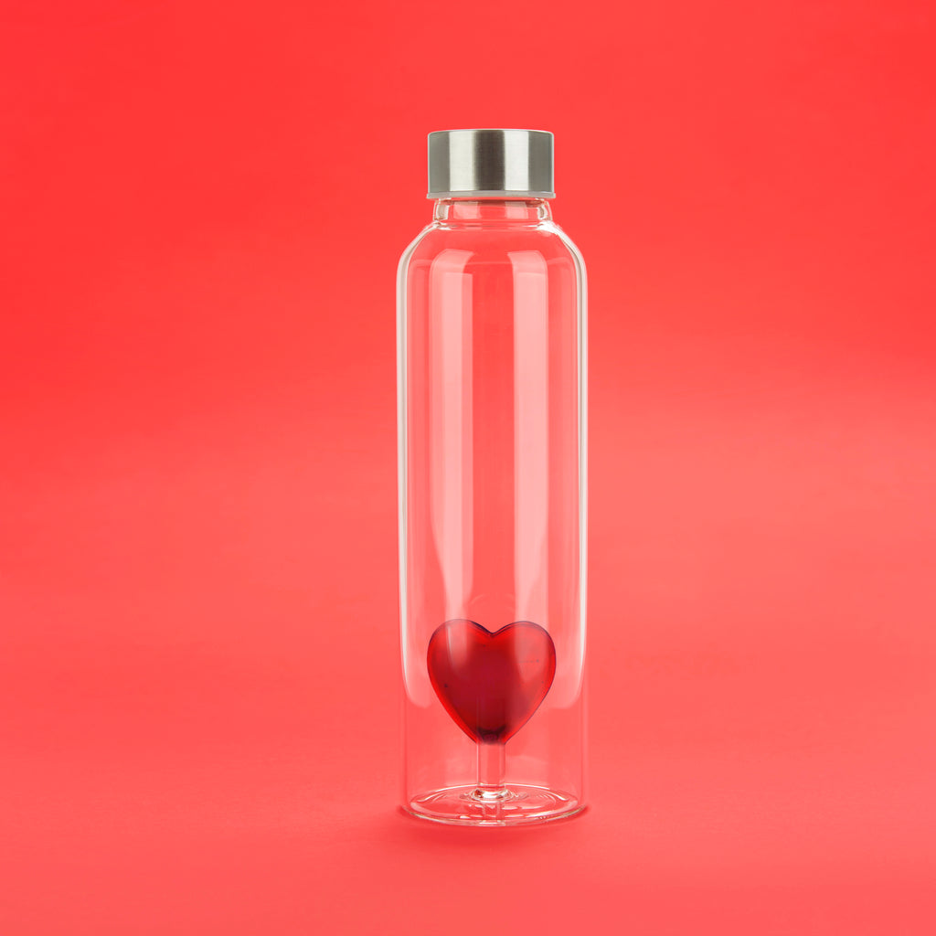 Bouteille réutilisable d'amour