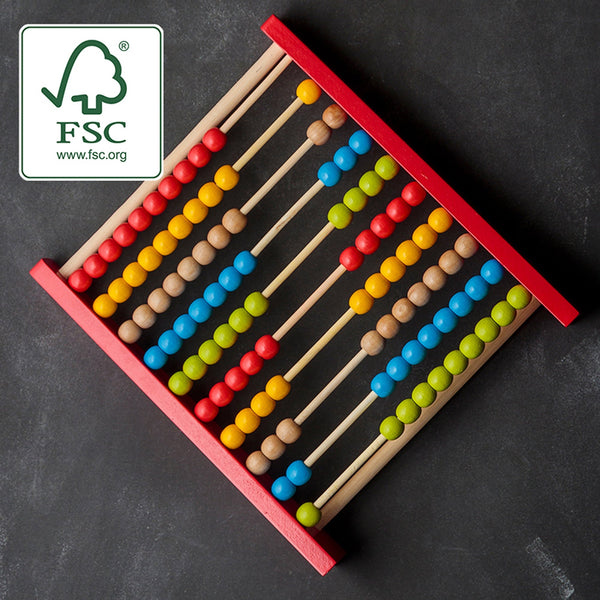Wooden abacus