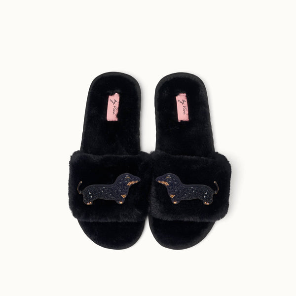 Pair of slippers pins - Dachshund