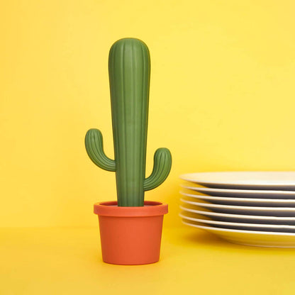 Green Cactus Dish Brush
