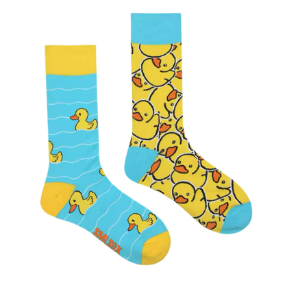 Chaussettes Dépareillées Canard Jaune