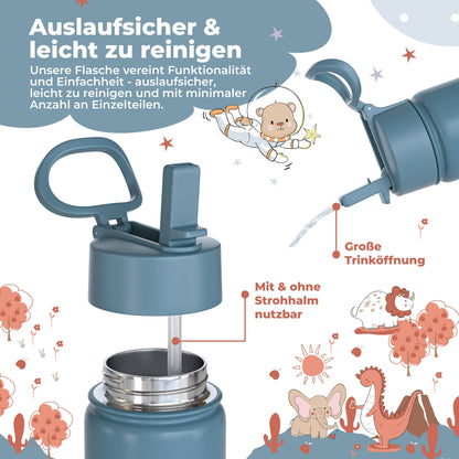 Thermo Kids Stainless Steel Drinking Bottle - Tractor