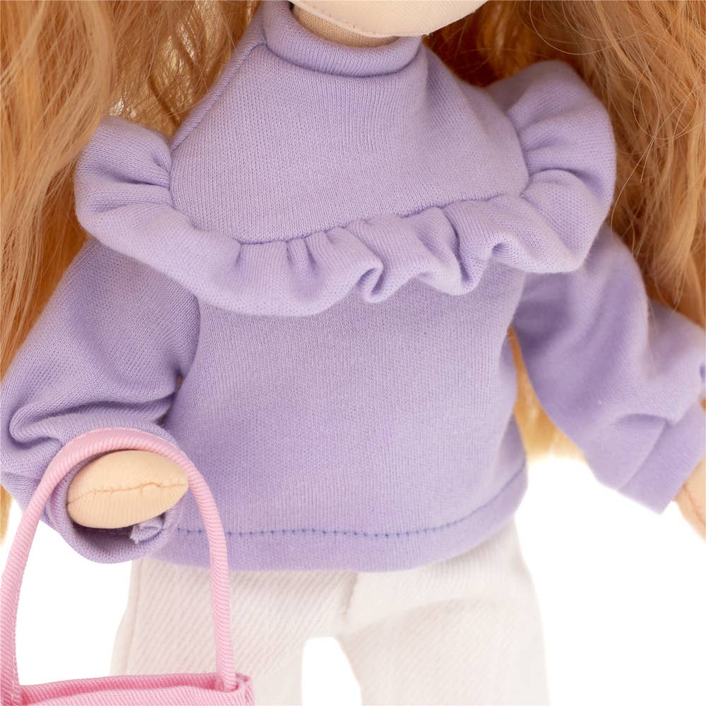 Sunny doll with purple sweater, 32 cm