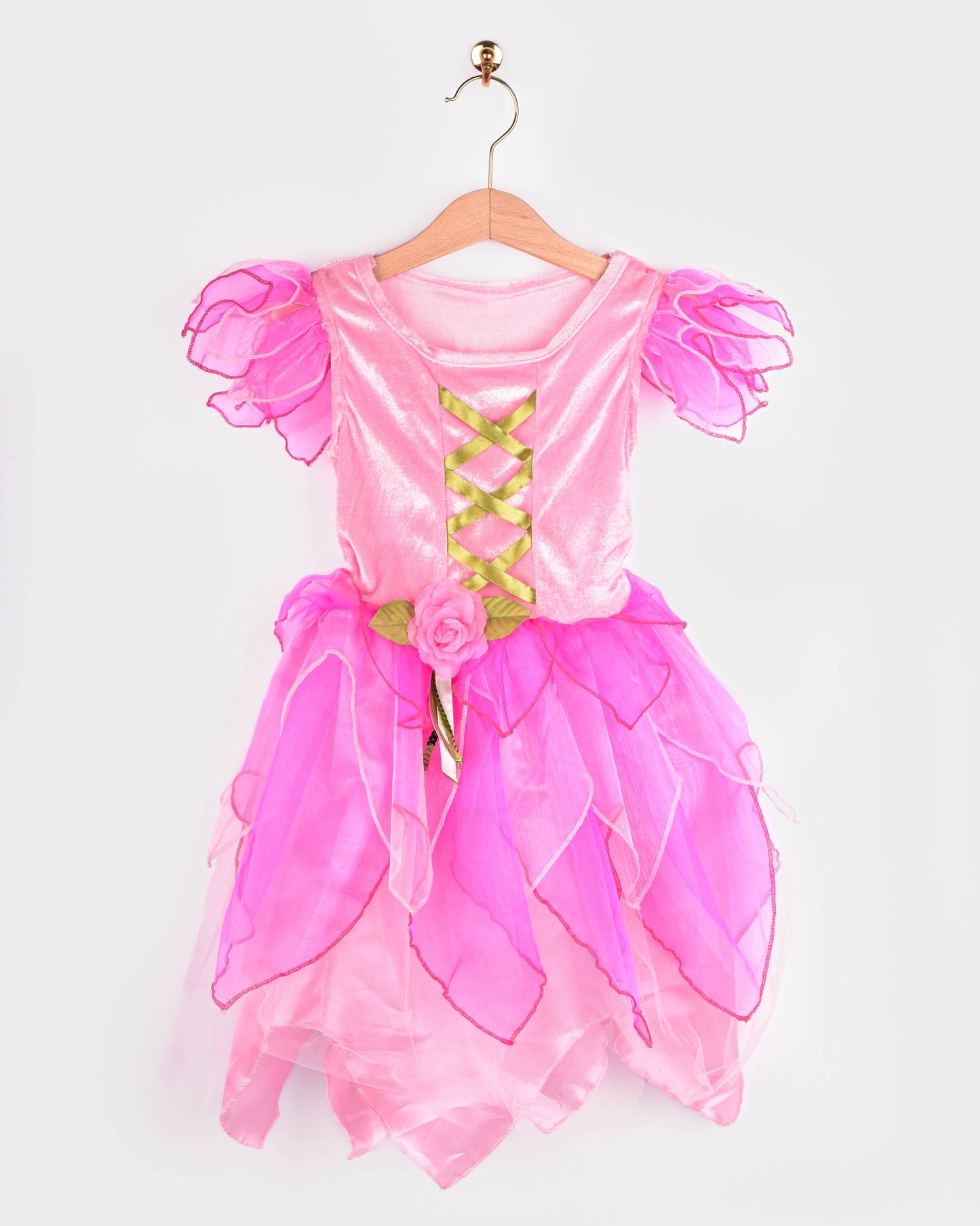 Robe féerique avec ailes+diadème+baguette 122-128 cl 6-8 ans