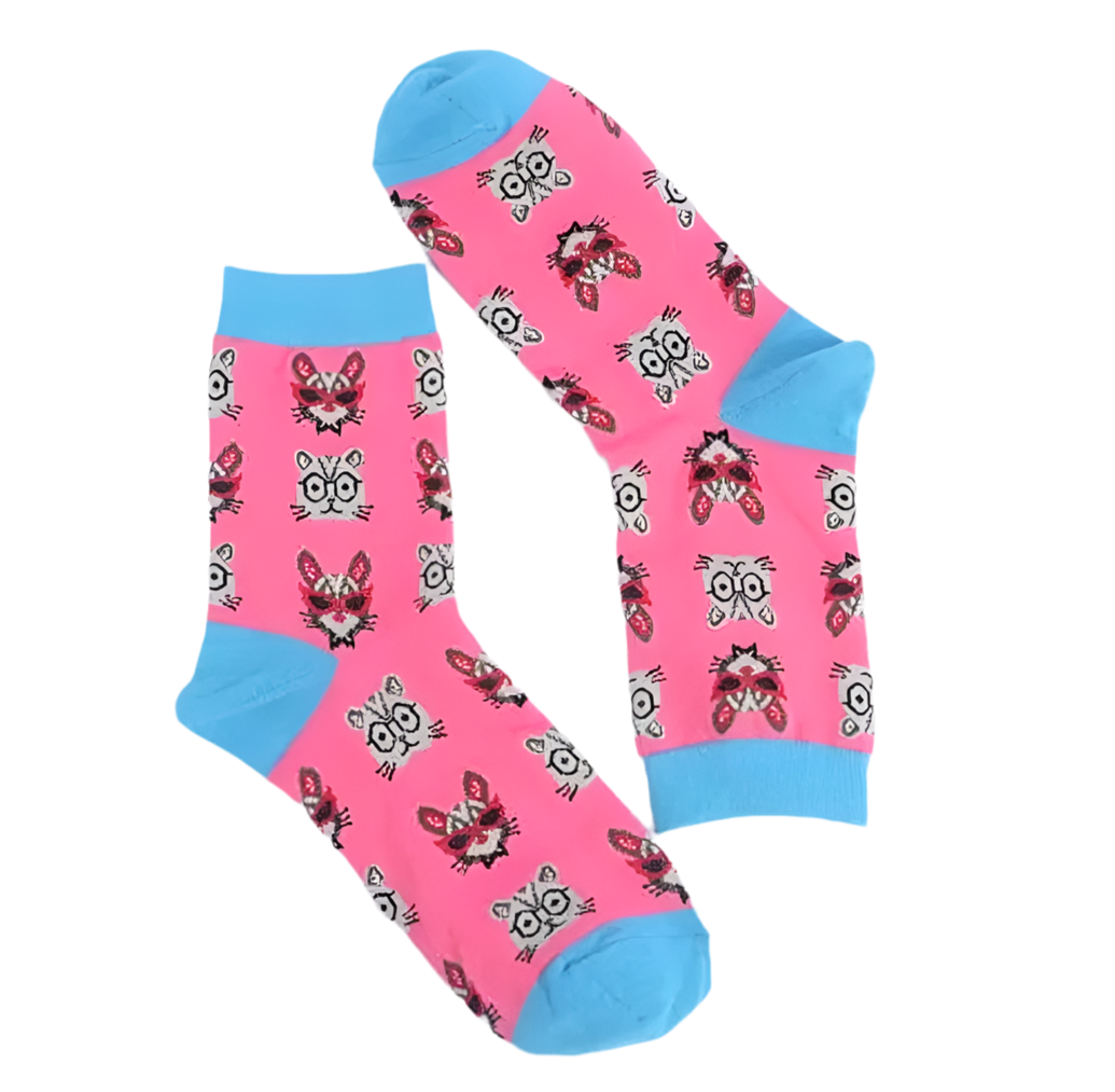 chaussettes chat roses mrcol
