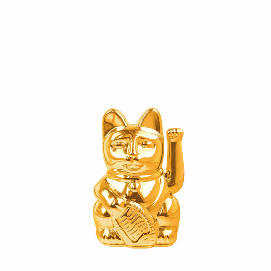 Mini Chat Chanceux Or Brillant “Mahetia”