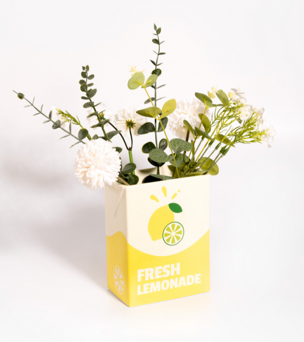 lemonade brick vase
