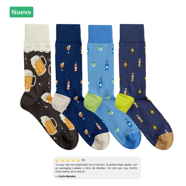 Pack Chaussettes Salud y Estilo 🍺🍸🍹