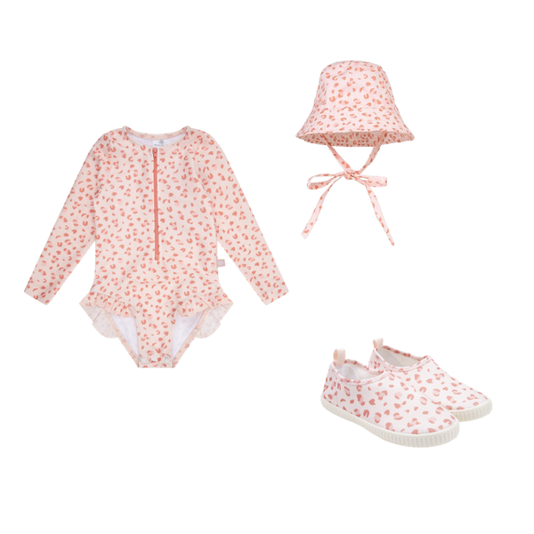 Bundle Swimwear - Old Pink - Leopard